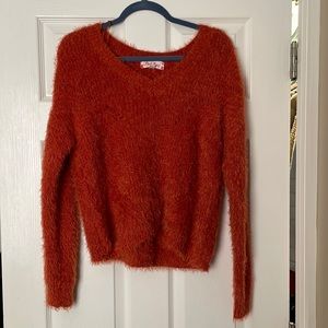 Long sleeve furry top